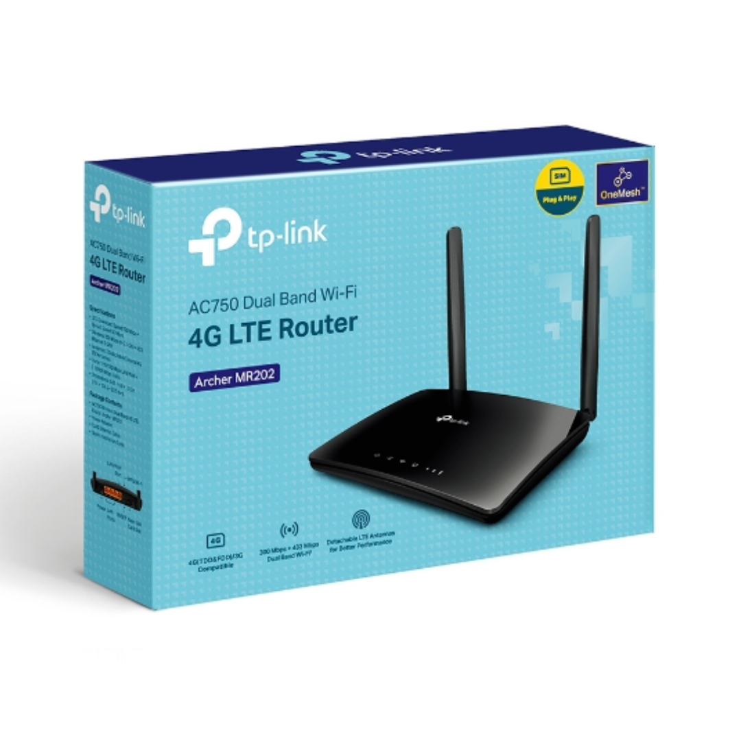 TP-Link Archer MR202 AC750 Wireless Dual Band 4G LTE Router