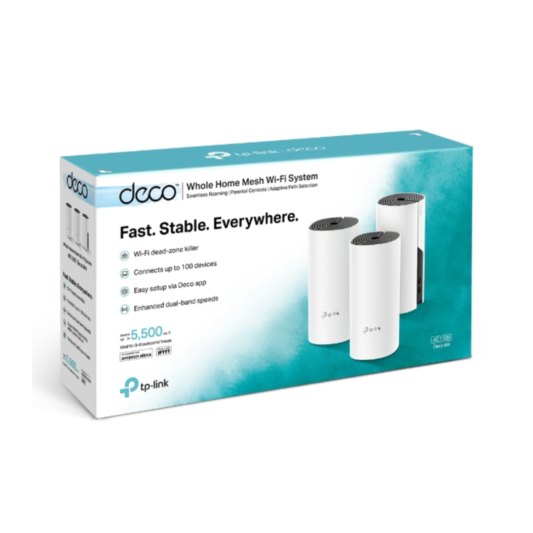 TP-Link Deco M4 AC1200 Whole Home Mesh Wi-Fi System (1-Pack)