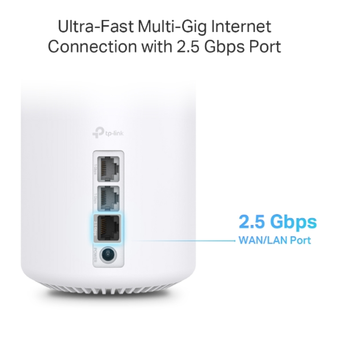TP-Link Deco X80-5G AX6000 Whole Home Mesh Wi-Fi 6 Router - 1 Pack