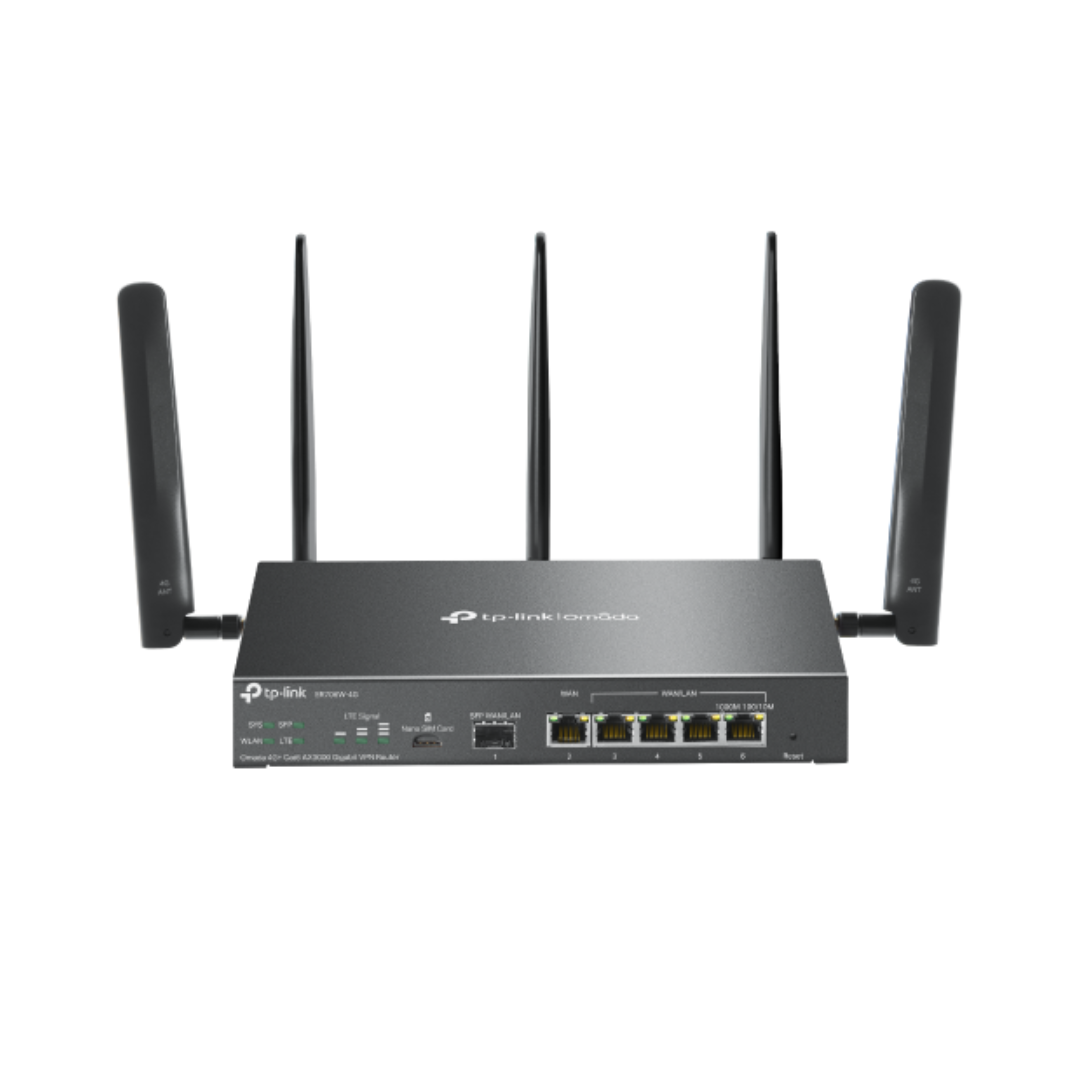 TP-Link Omada ER706W AX3000 4G+ Cat6 Gigabit VPN Router