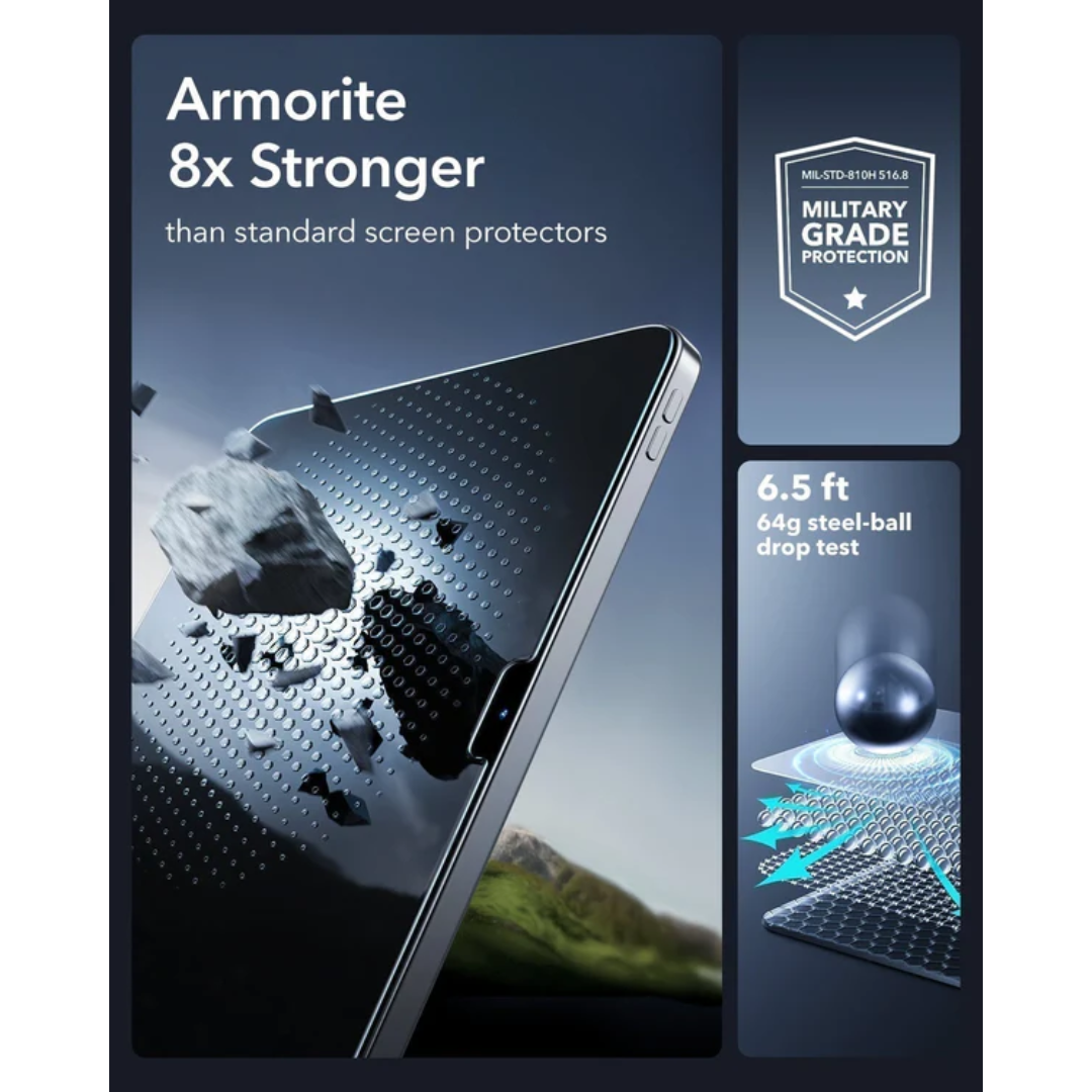 ESR UltraFit Armorite Tempered Glass for iPad Air 13 (2024) – 2 Pack