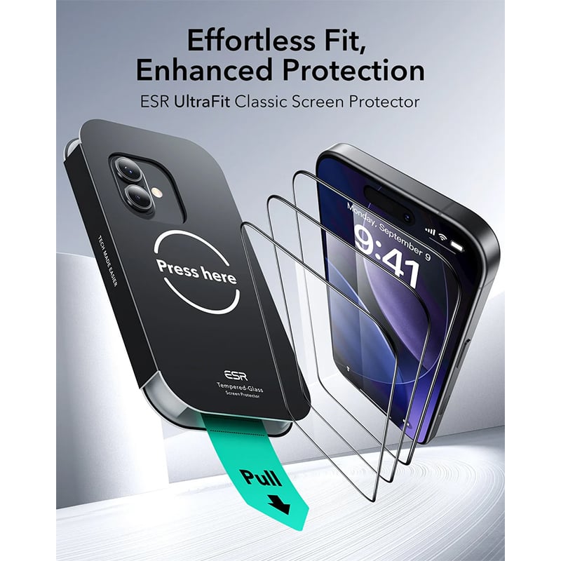 ESR Ultrafit Classic Screen Protector for iPhone 17