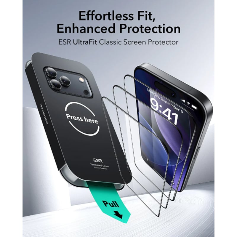 ESR Ultrafit Classic Screen Protector for iPhone 17 Pro