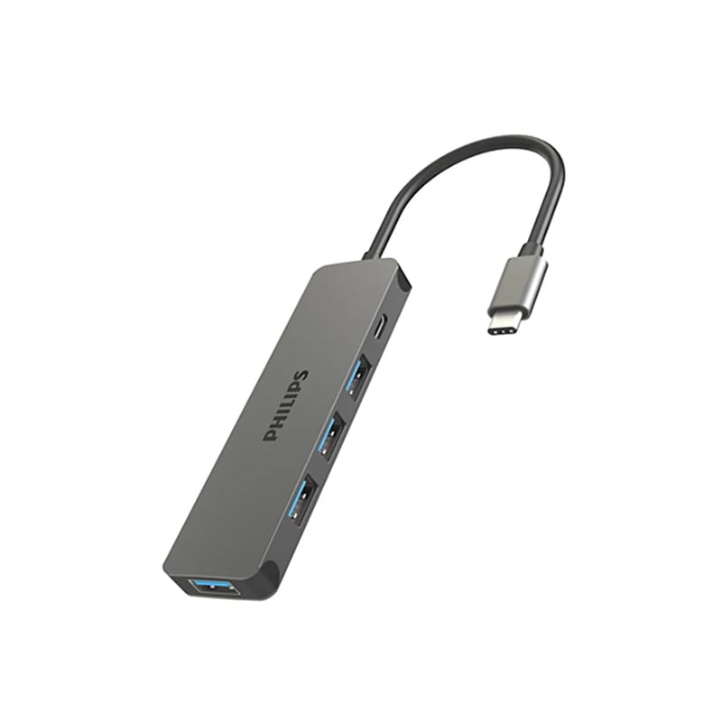 Philips SWR1607K/93 USB-C 5 in 1 60W 1*USB-C +  4* USB3.0 Hub Adapter