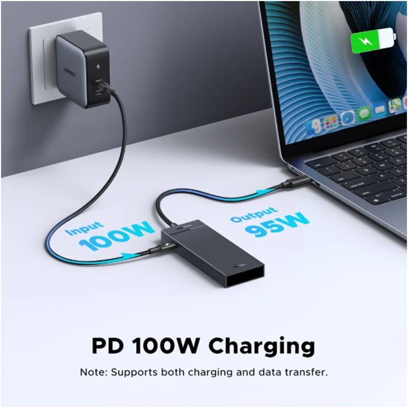 UGREEN 55334 5-in-1 Type-C to 4xType-C 3.2 Gen2 10Gbps with PD Hub Adapter