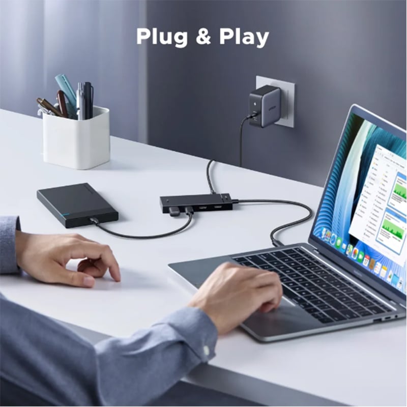 UGREEN 55334 5-in-1 Type-C to 4xType-C 3.2 Gen2 10Gbps with PD Hub Adapter