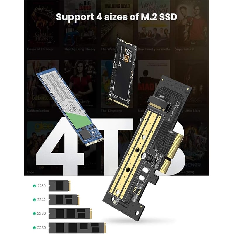 UGREEN 70503 CM302 M.2 NVMe to PCI-E 3.0 × 4 Expansion Card