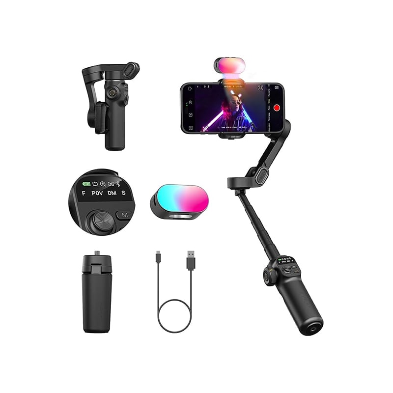 AOCHUAN Smart X2 AI 3-Axis Smartphone Gimbal with AI Face Tracking
