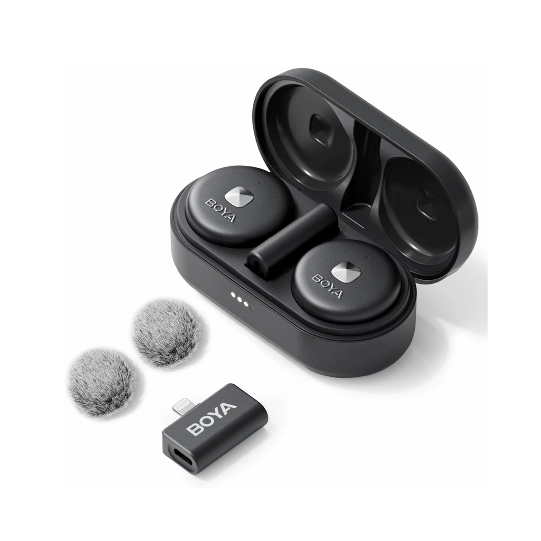 BOYA OMIC-D Ultracompact 2.4GHz Dual-Channel Wireless Microphone with Lightning Connector