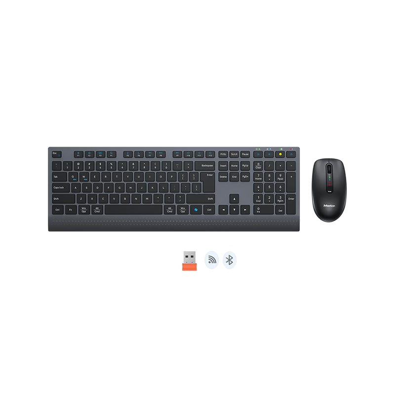 Meetion C2000 Dual Mode Bluetooth &amp; 2.4G Wireless Keyboard and Mouse Combo