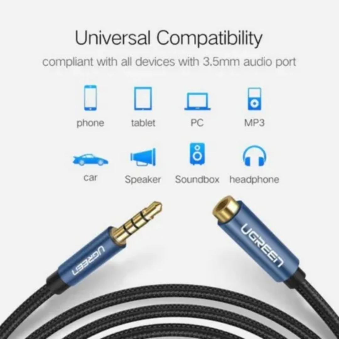 UGREEN 40674 3.5mm Male to Female Extension Audio Cable