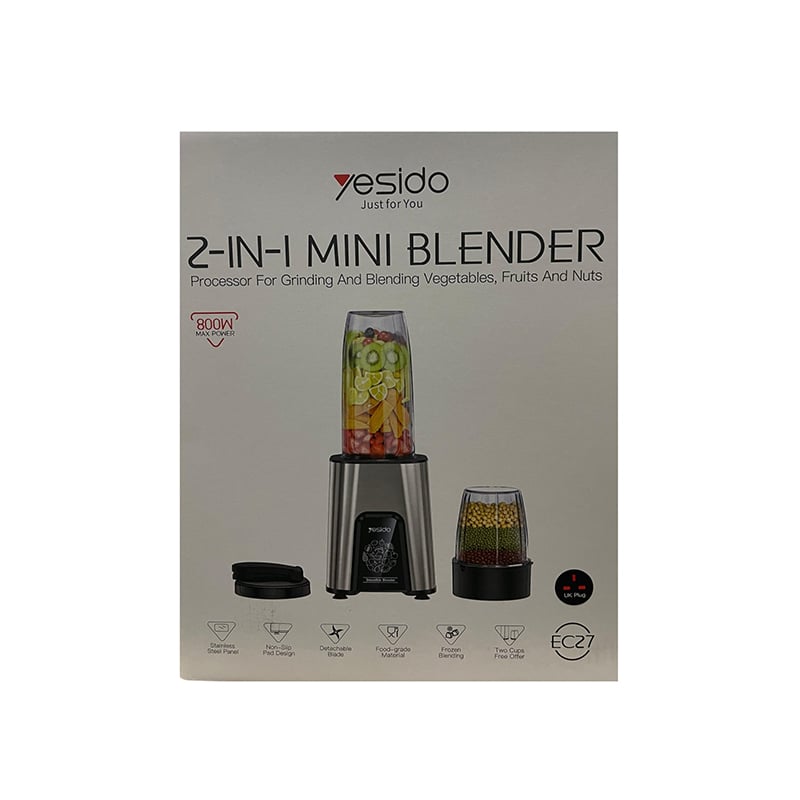Yesido EC27 2 in 1 800 Mini Blender UK Plug