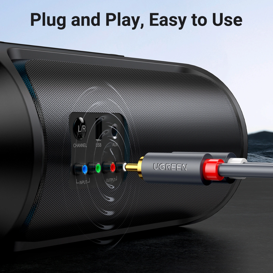UGREEN 10519 2RCA Male to 2RCA Male 3M Cable