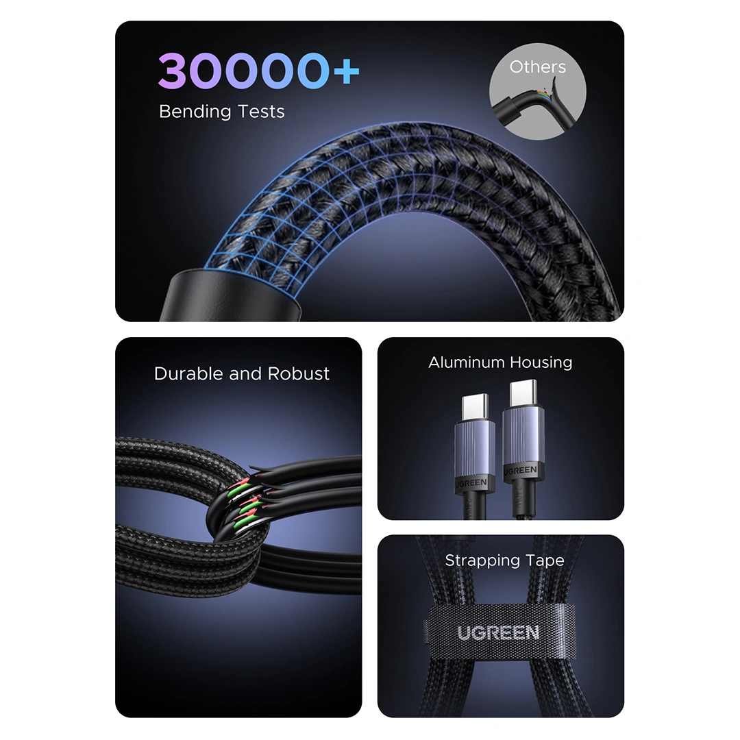 UGREEN 65908 240W PD USB-C to USB-C 2M Fast Charging Cable