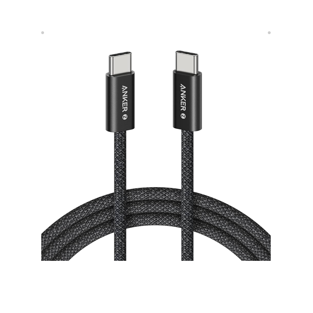 Anker A8060 Zolo 3ft 240W USB-C to USB-C Braided Cable