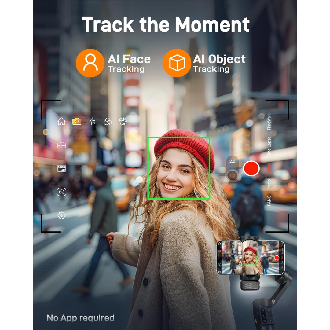 Hohem iSteady V3 Smartphone Gimbal with AI Face Tracking