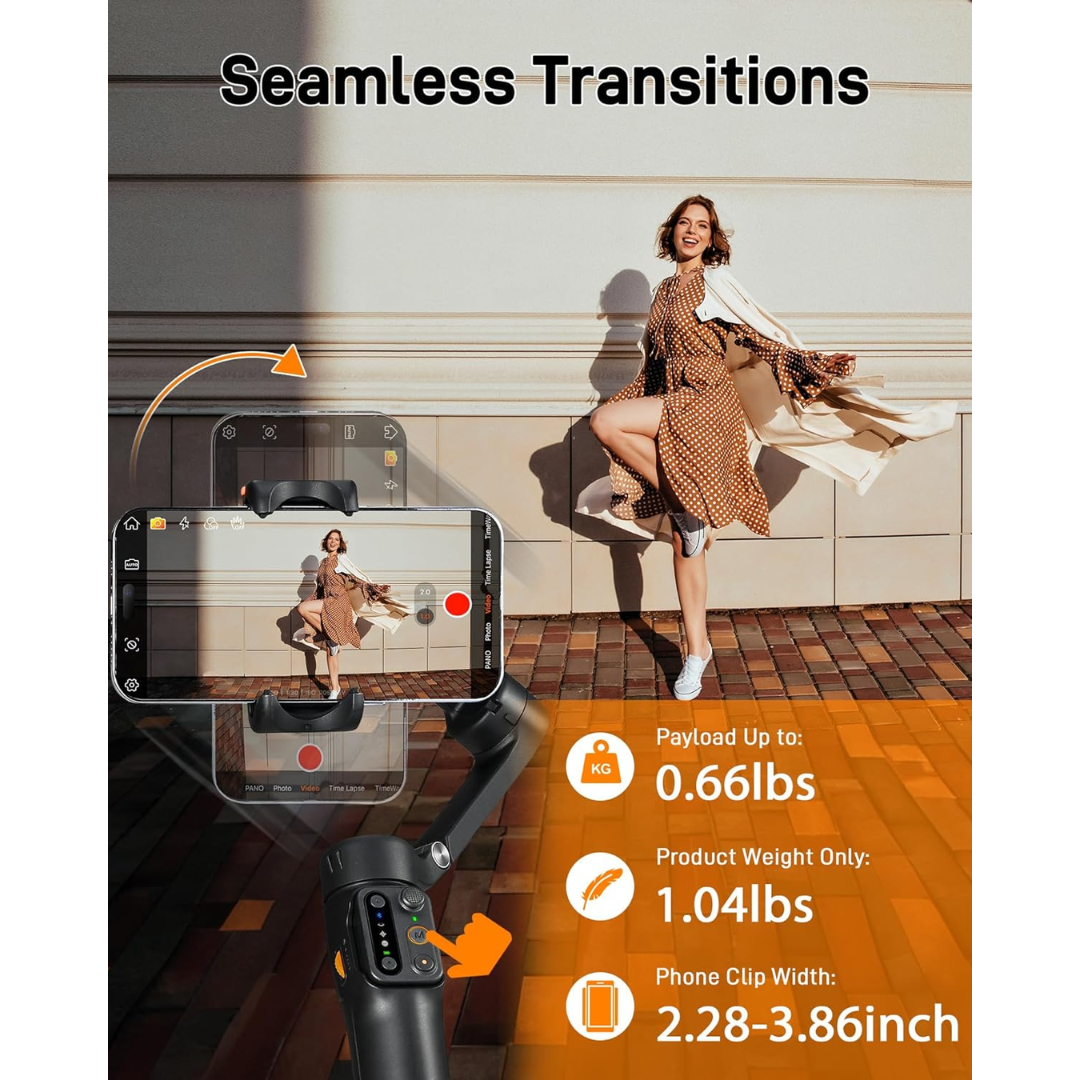 Hohem iSteady V3 Smartphone Gimbal with AI Face Tracking