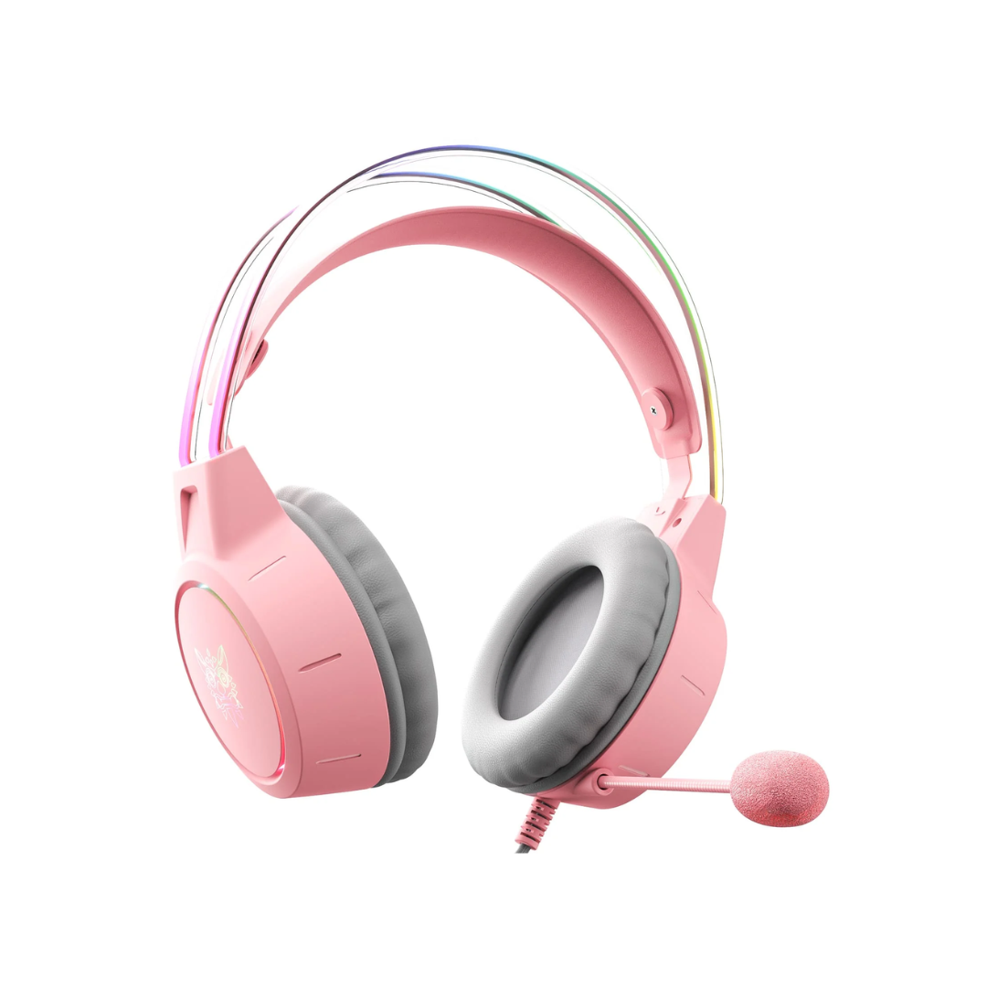 ONIKUMA X15 PRO-PINK RGB Gaming Headphones