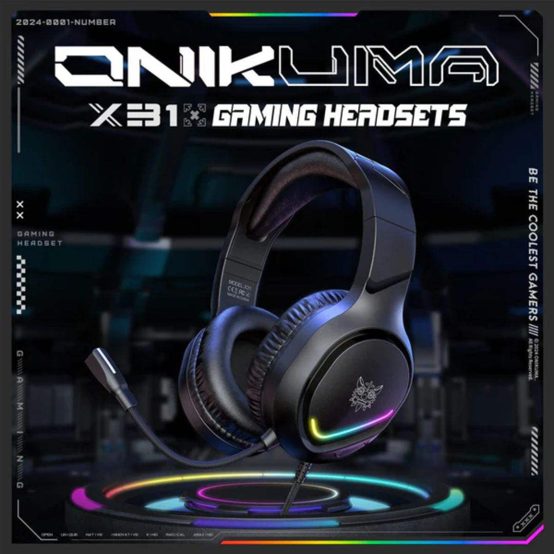 ONIKUMA X31 RGB Dynamic Professional Gaming Headphones