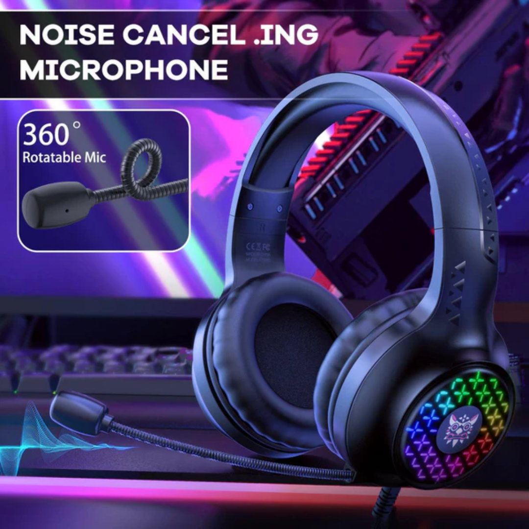 ONIKUMA X7 PRO Wired RGB Light Noise-canceling Gaming Headphones