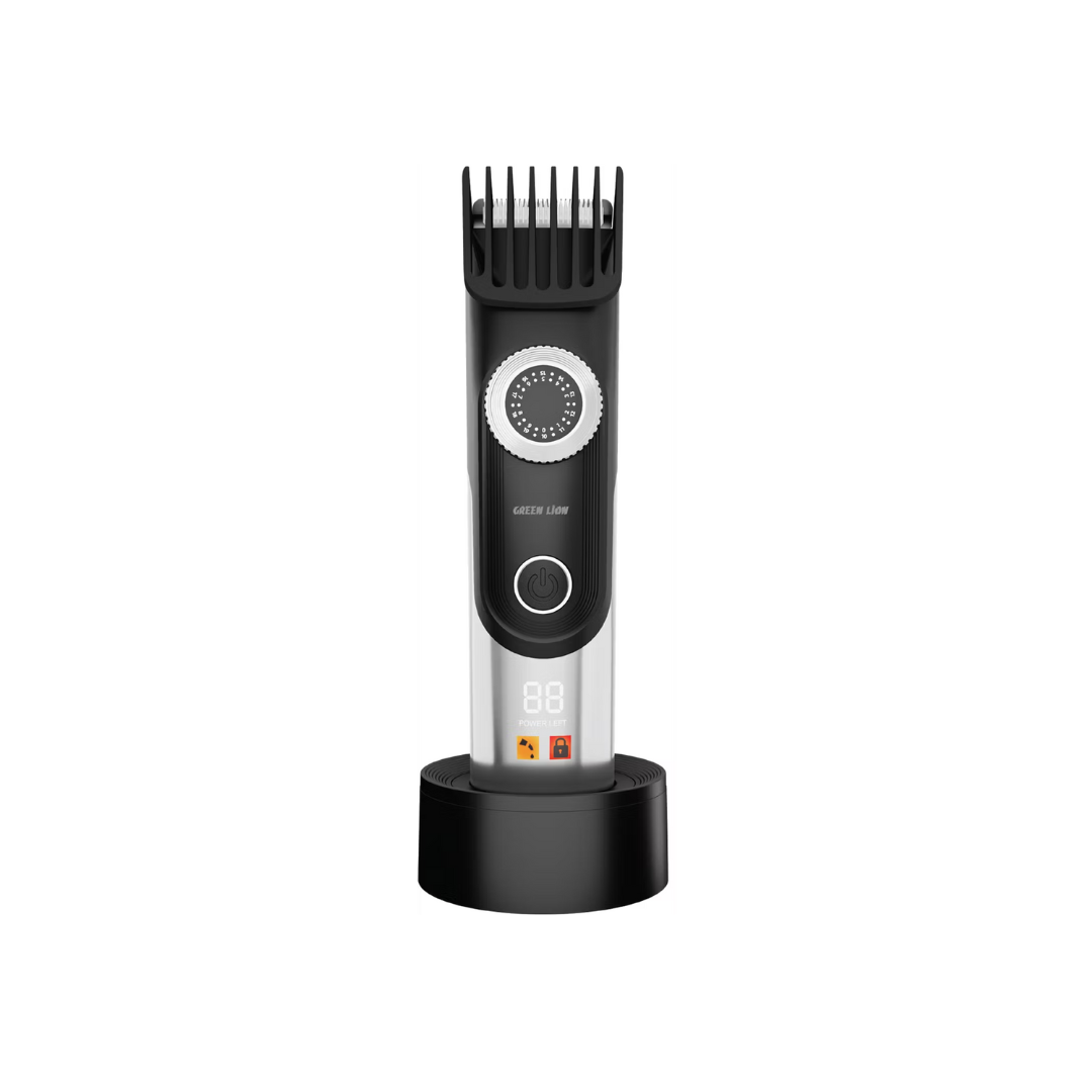 Green Lion GL-TM41 Trim Gen”70 Body Hair Trimmer with 3 Speed Levels, LED Status Indicator, Corded &amp; Cordless Use, Charging Base, 1.5 Hours Working Time, 6000RPM Motor