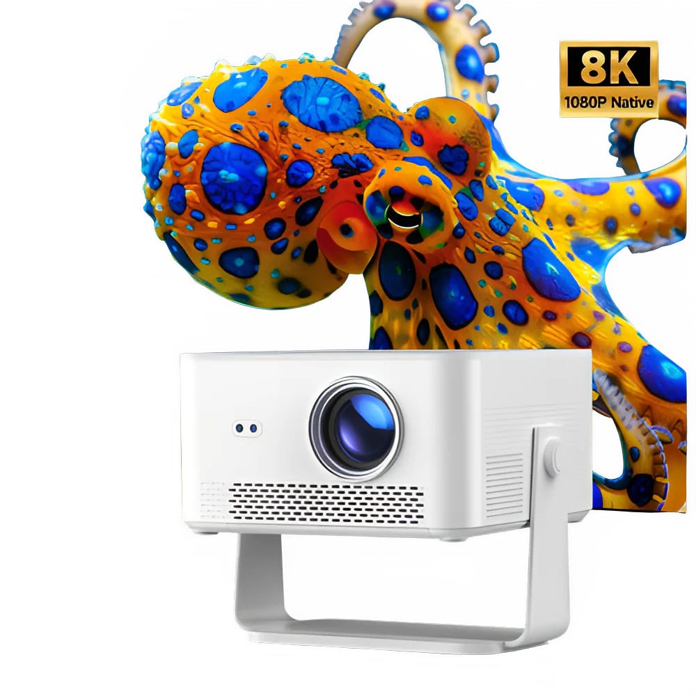 Magcubic HY450 Max 800 ANSI, 4K Android 14, WiFi 6, Auto Keystone &amp; Focus Portable Projector with Air Remote