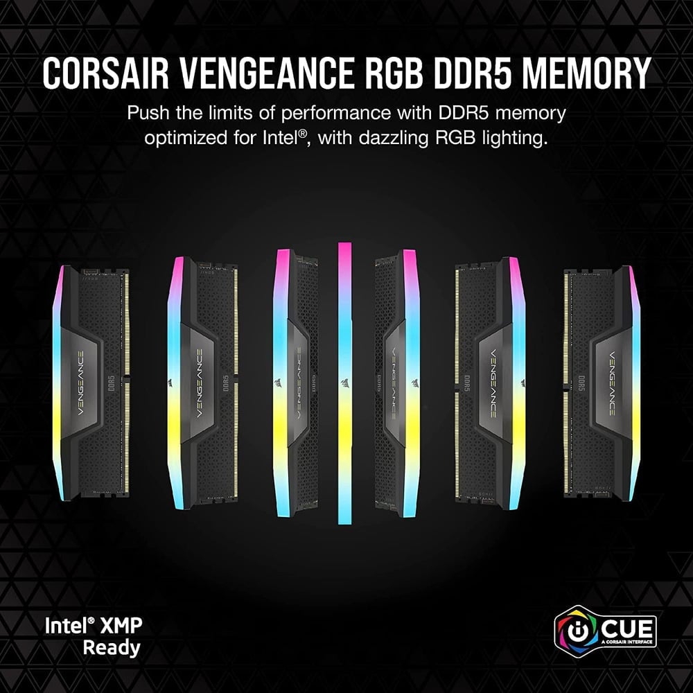 Corsair Vengeance RGB 32GB (2X16) DRAM 6000MHz  DDR5 RAM
