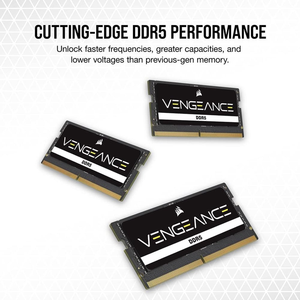 Corsair Vengeance 16GB (1x16GB) DDR5 SODIMM 5600MHz Laptop RAM