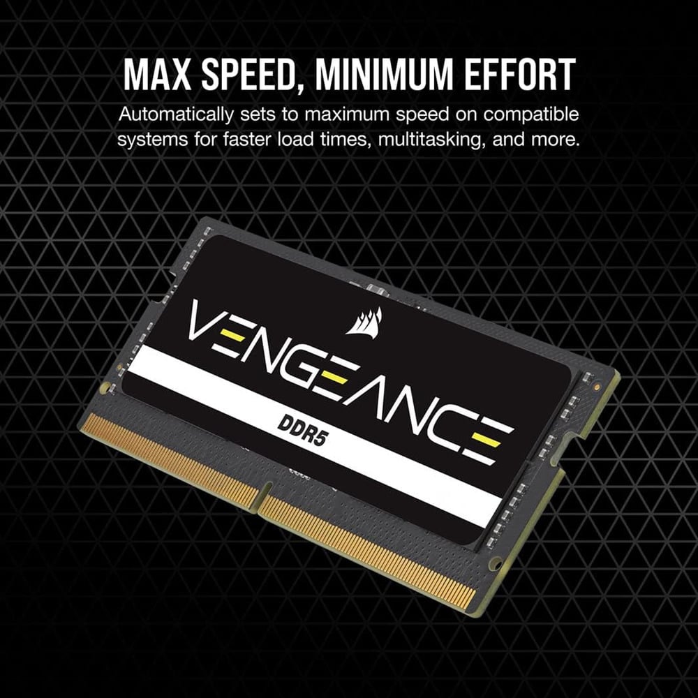 Corsair Vengeance 16GB (1x16GB) DDR5 SODIMM 5600MHz Laptop RAM