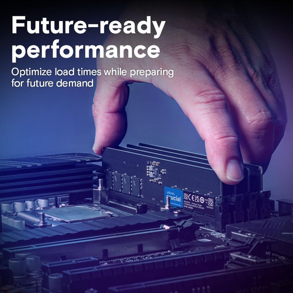 Crucial 32GB DDR5 UDIMM 5600MHz Desktop RAM