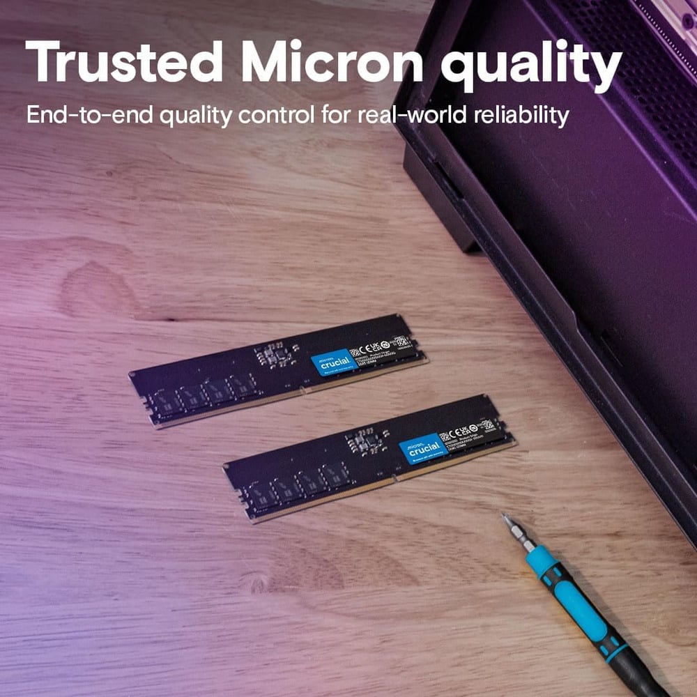 Crucial 32GB DDR5 UDIMM 5600MHz Desktop RAM