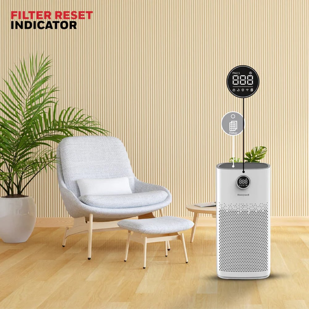 Honeywell Air Touch P2 4-in-1 Compound Filter with Pre-Filter,Nano-Silver Anti Bacterial HEPA H13 &Activated Carbon Filter Removes 99.99% Allergens Pollutants PM2.5 VOCs Smoke Toxic Fume