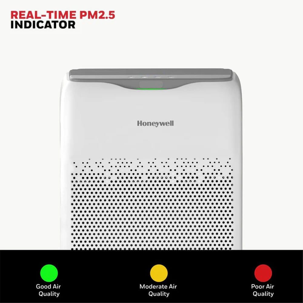 Honeywell Air Touch V2 Air Purifier for Home 4 Stage Filtration Covers 388 sq.ft High Efficiency Pre-Filter H13 HEPA Activated Carbon Removes 99.99% Pollutants &amp; Micro Allergens