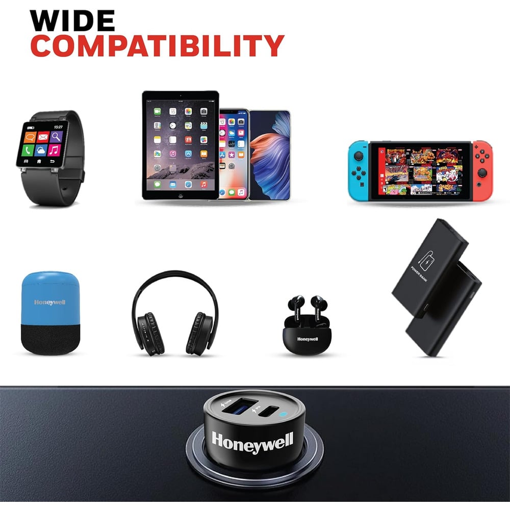 Honeywell Micro CLA 18W PD Smart Car Charger
