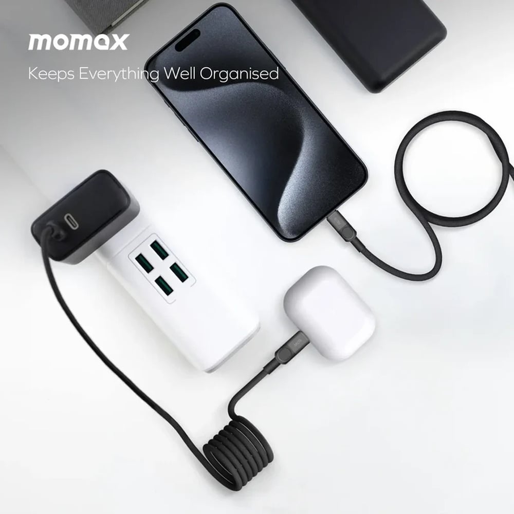 Momax DC60 Mag.Link USB-C to USB-C 60W Tangled-Free 1M Magnetic Cable