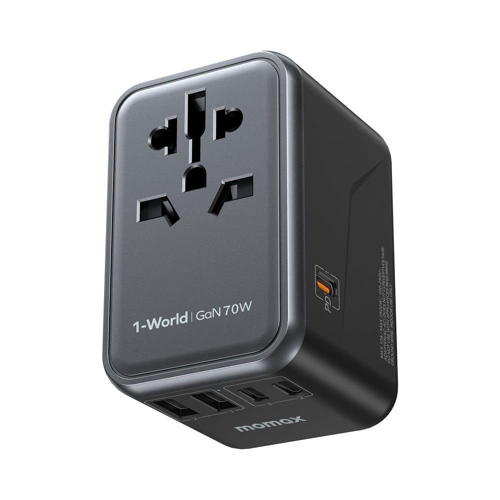 Momax UA8A 1-World Universal 5-Port 70W Travel GaN Charger