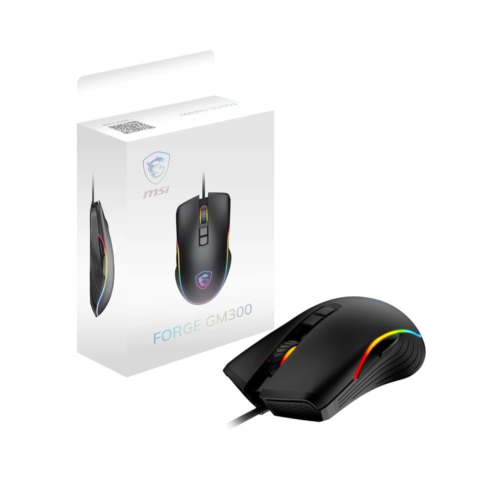 MSI Forge GM300 RGB Wired Gaming Mouse