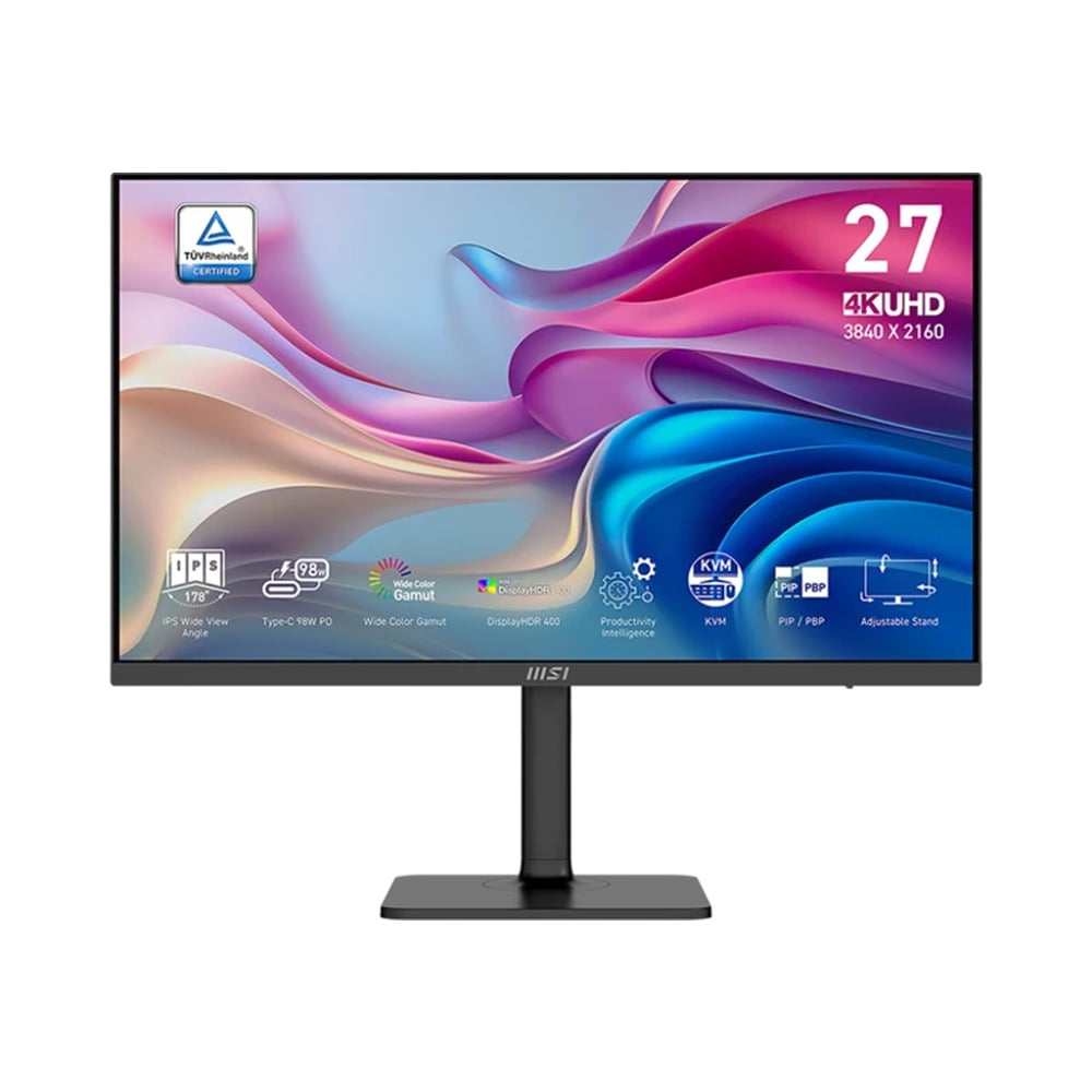 MSI Modern MD272UPHG 27” Inch IPS Panel 4K UHD 60Hz  Business &amp; Productivity Monitor