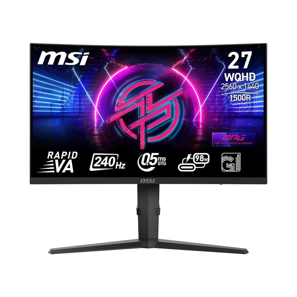 MSI MPG 275CQRXF 27" Inch Rapid VA WQHD 240Hz Curved Gaming Monitor