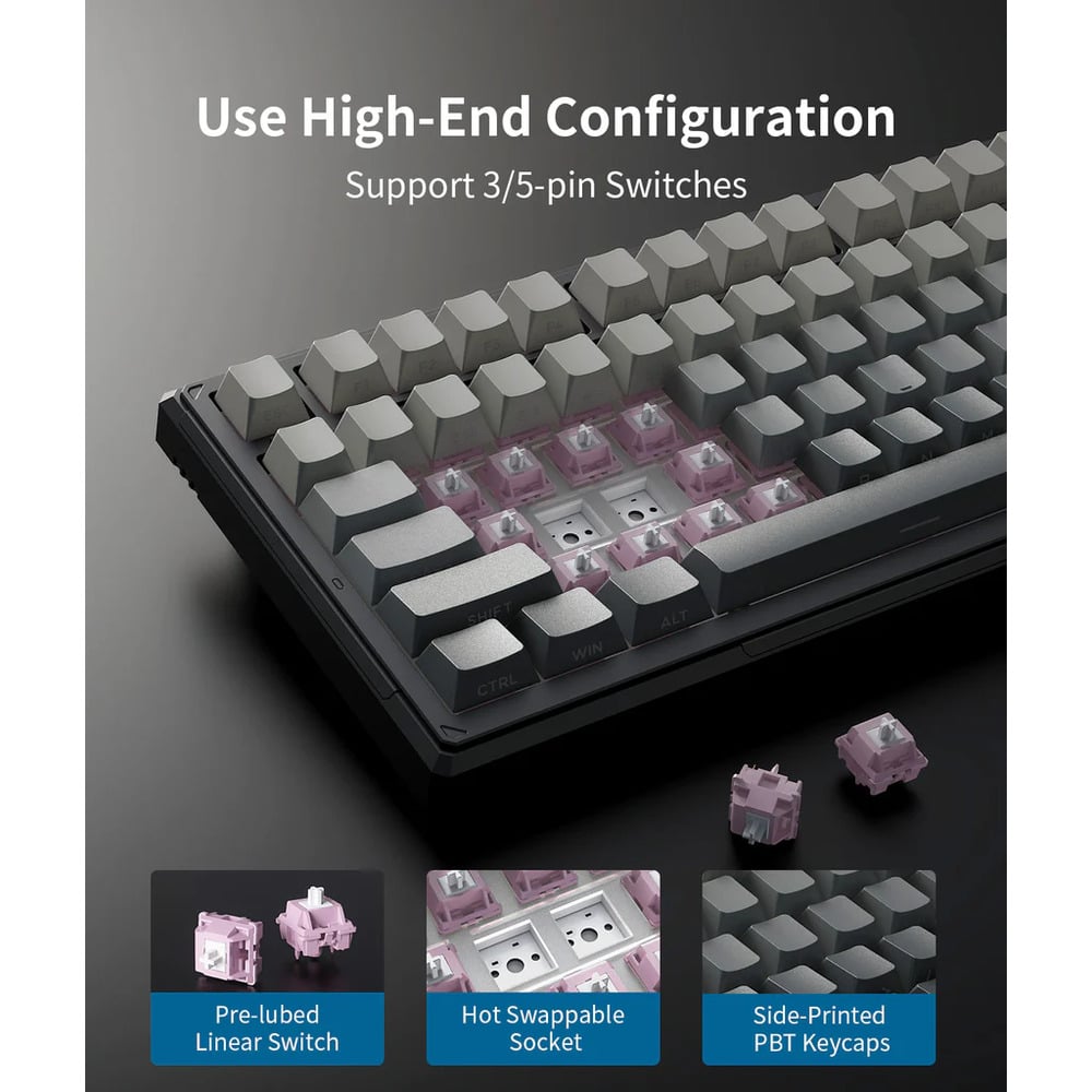 ONIKUMA G83 Tri Mode Gaming Keyboard