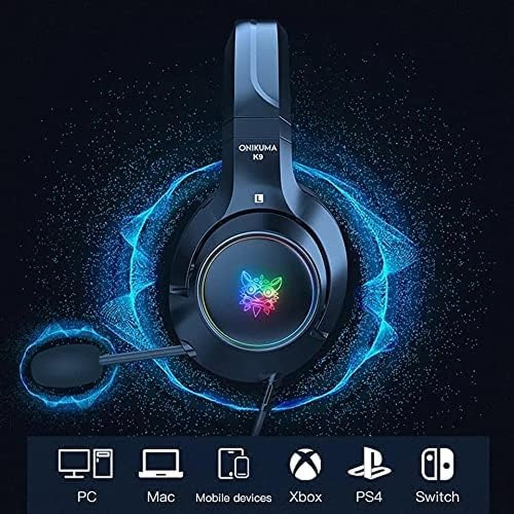 ONIKUMA K9 RGB Wired Gaming Headset