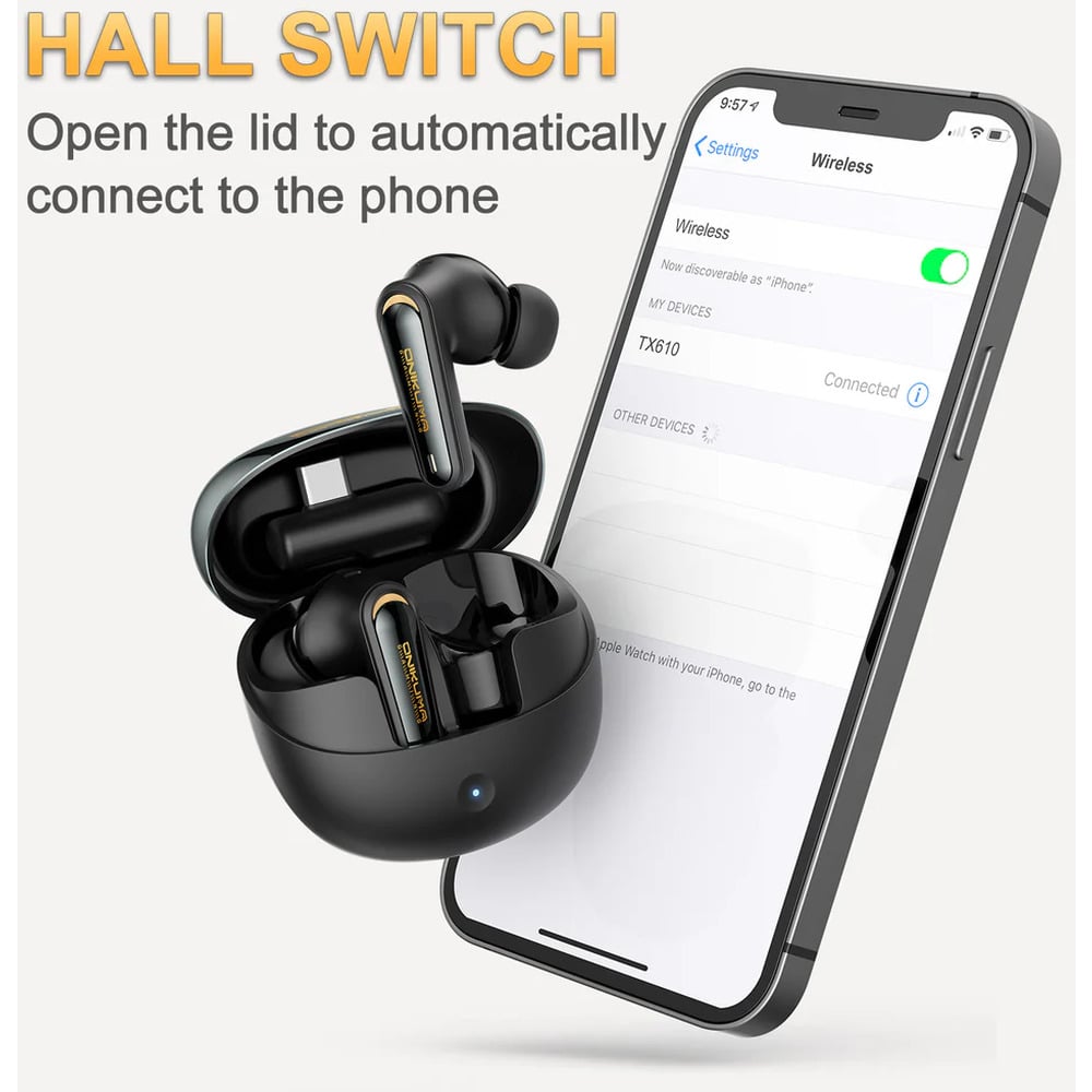 ONIKUMA TX610 Dual-Mode Wireless Gaming Earbuds