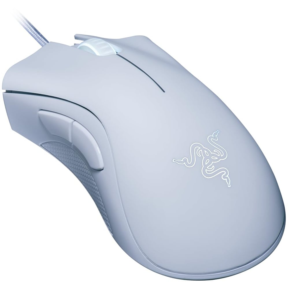 Razer DeathAdder Essential - Ergonomic Wired White Gaming Mouse