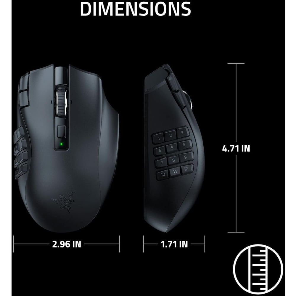 Razer Naga V2 Pro Wireless MMO Gaming Mouse