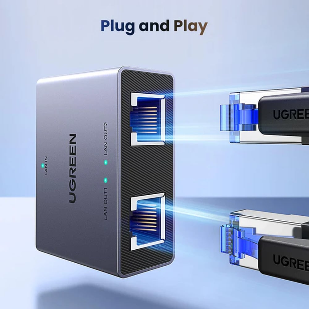 UGREEN 45311 Gigabit Ethernet 1 to 2 Splitter