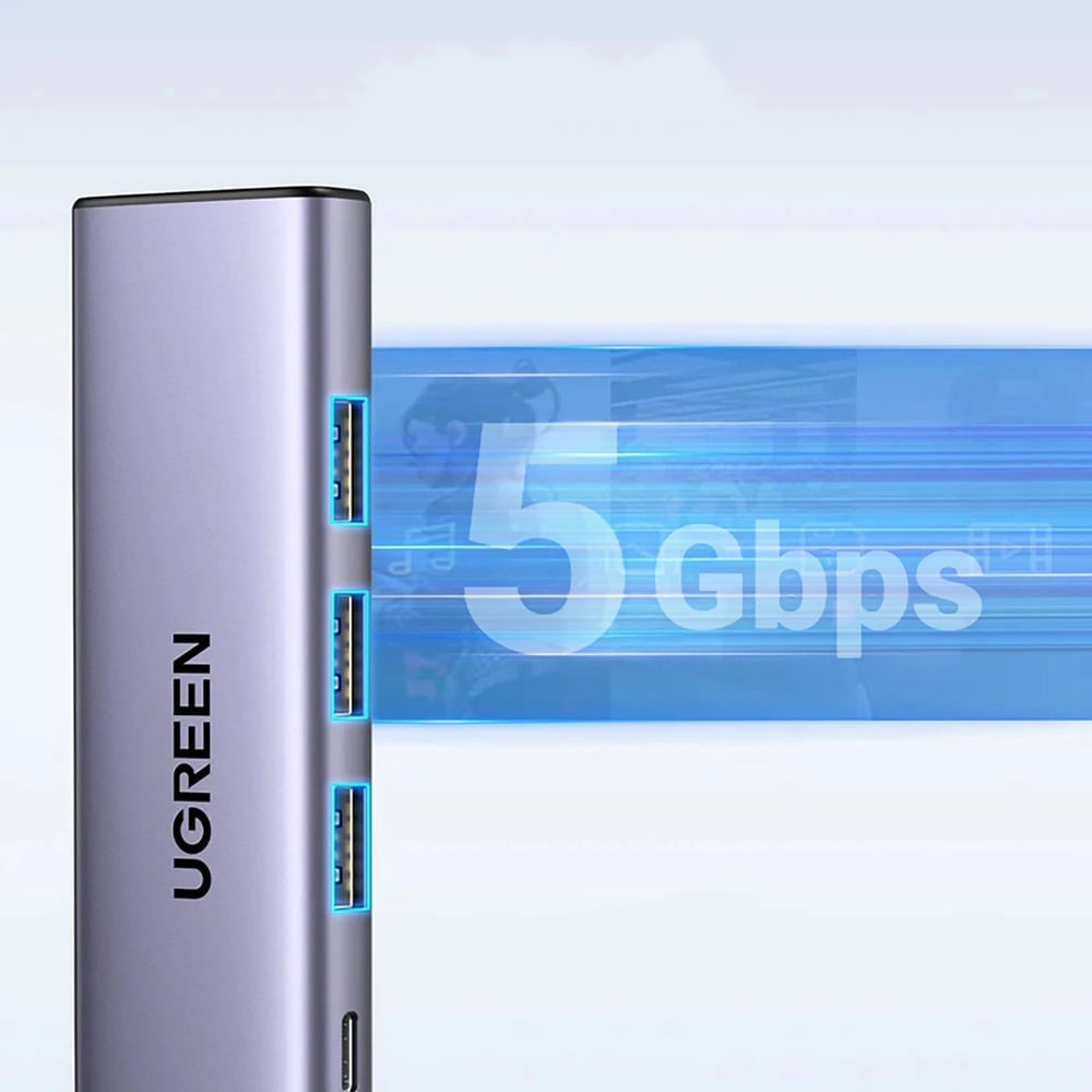 UGREEN 15597 USB-C 5-in-1 Multifunction Hub Adapter