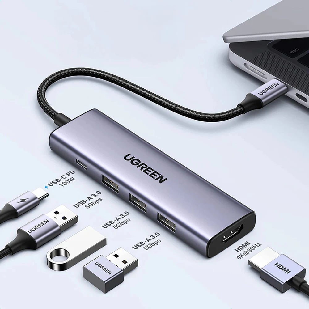 UGREEN 15597 USB-C 5-in-1 Multifunction Hub Adapter