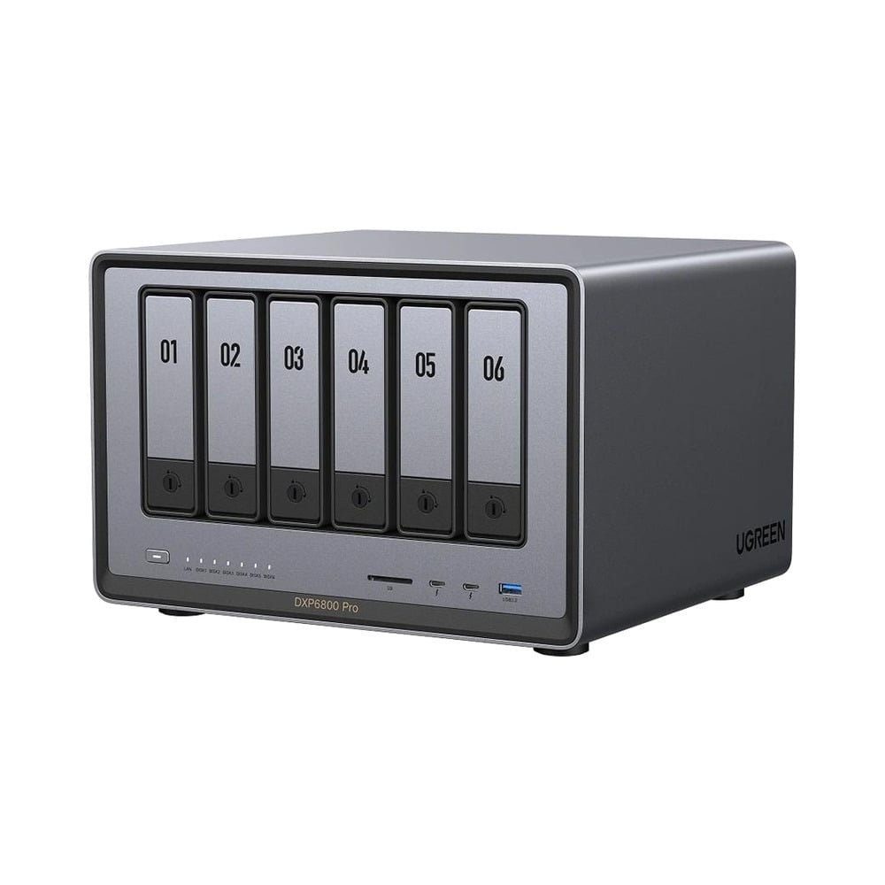 UGREEN 25897B NASync DXP6800 Plus6 Bay NAS with 196TB Max Support Storage