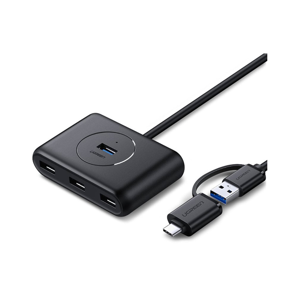 UGREEN 40850 4-Port USB 3.0 Hub with USB-C Port 1M Cable