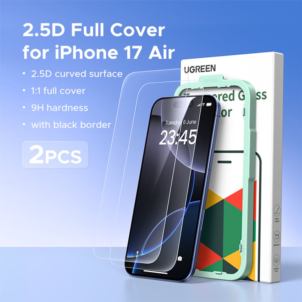 Ugreen 85995 Screen Protector for iPhone 17 Pro Max - 2 Pack